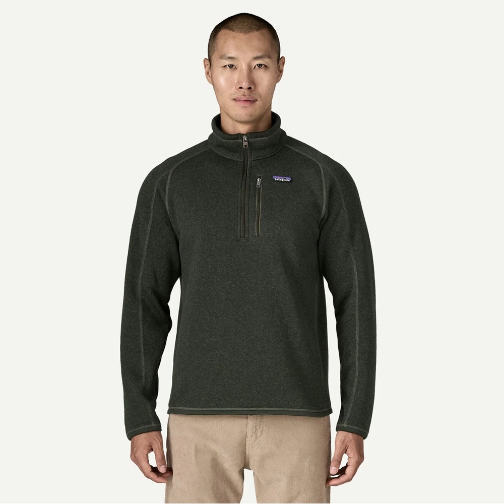 Patagonia Dark Gray Quarter-Zip Fleece